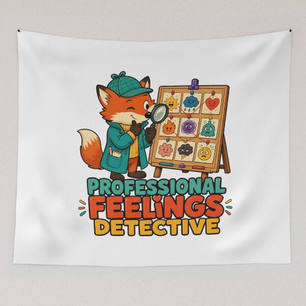 Item preview, Back to School Feelings Detective | School Counselor Art designed and sold by Uglyandcute.