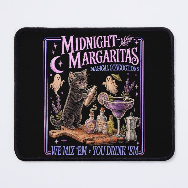 Item preview, Midnight Margaritas Black Cat Halloween Cocktail designed and sold by watanabeee.