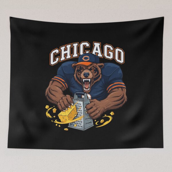 Item preview, Chicago Football Bear Grating Cheese designed and sold by StephenQu59596.