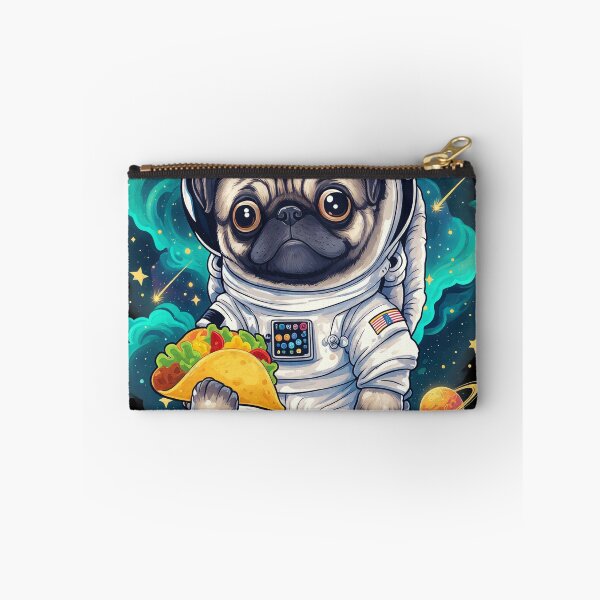 Item preview, Pug Astronaut Holding Taco In Space designed and sold by Gondamontari.