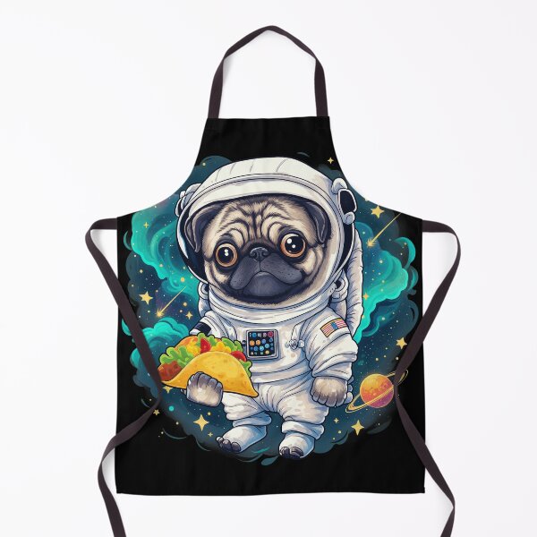 Item preview, Pug Astronaut Holding Taco In Space designed and sold by Gondamontari.