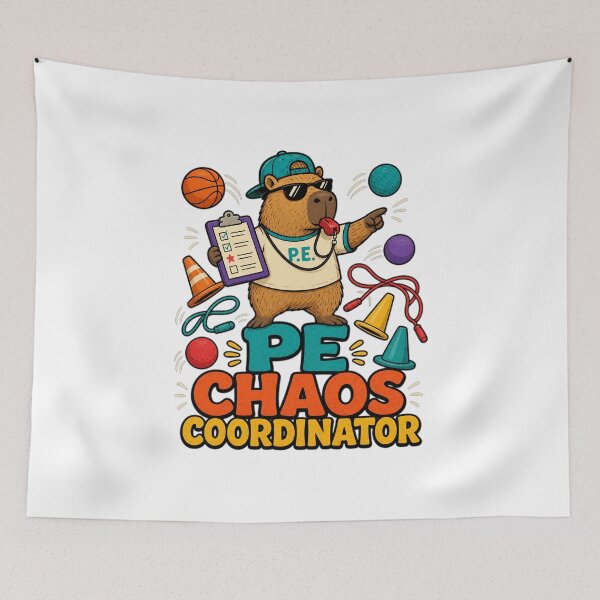 Item preview, Back to School PE Chaos Coordinator | Funny Gym Teacher Art designed and sold by Uglyandcute.
