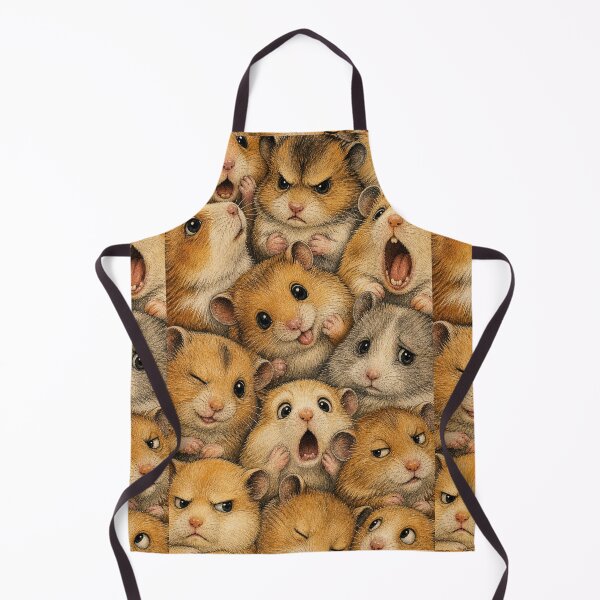 Item preview, Funny Hamster Faces Collage - Adorable Small Animal Illustration designed and sold by merchxwear.