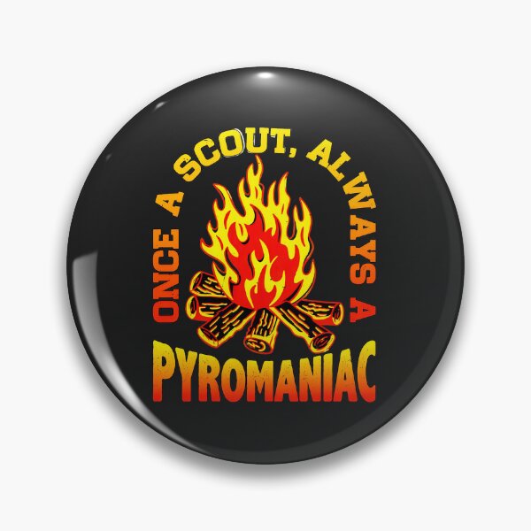 Item preview, Once A Scout Always A Pyromaniac Bonfire Retro Design designed and sold by wn4uffgjz8h.