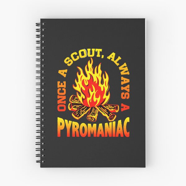 Item preview, Once A Scout Always A Pyromaniac Bonfire Retro Design designed and sold by wn4uffgjz8h.