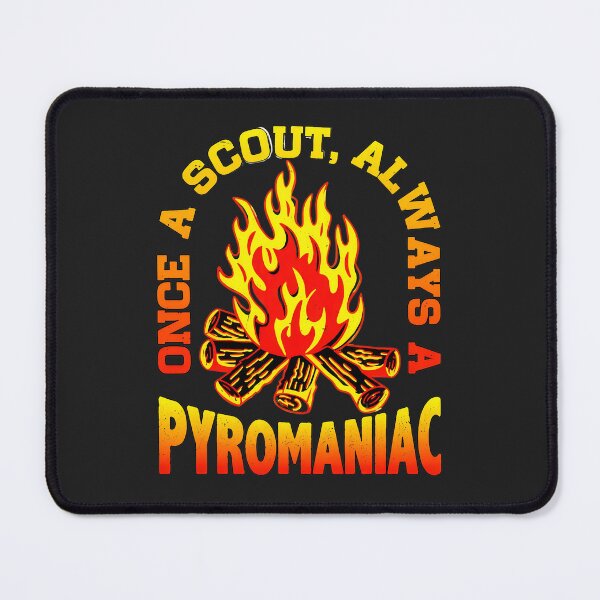 Item preview, Once A Scout Always A Pyromaniac Bonfire Retro Design designed and sold by wn4uffgjz8h.