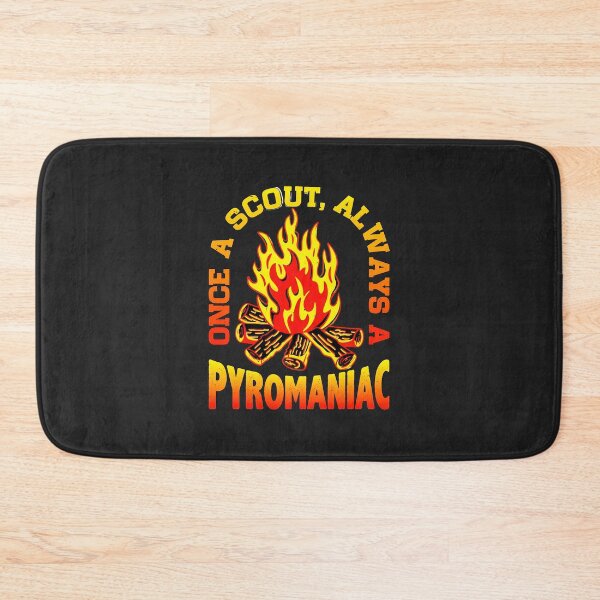 Item preview, Once A Scout Always A Pyromaniac Bonfire Retro Design designed and sold by wn4uffgjz8h.
