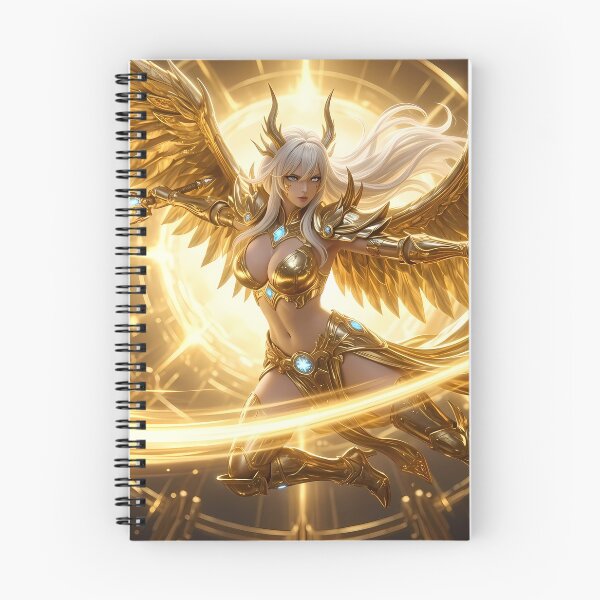 Item preview, Golden Valkyrie Angel Warrior Light Magic designed and sold by GalleryBrisArt.