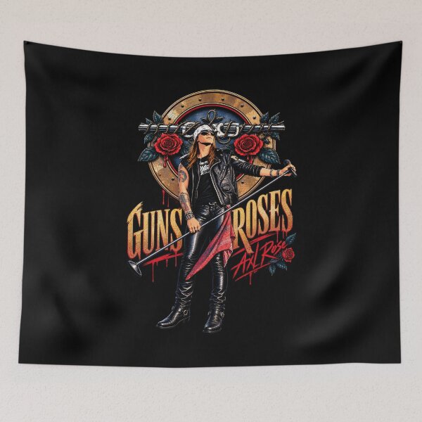 Item preview, Vintage Rock Frontman Rock & Roll Roses Music Artwork designed and sold by giniaminar.