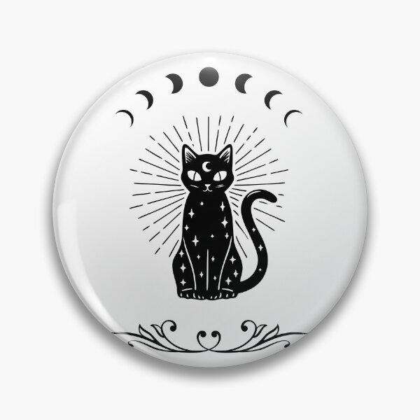 Item preview, Mystical black cat designed and sold by InarisArt.