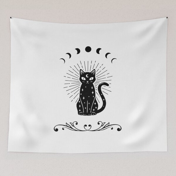 Item preview, Mystical black cat designed and sold by InarisArt.