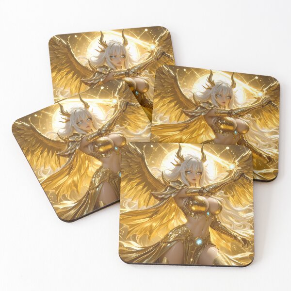 Item preview, Golden Valkyrie Angel Warrior Light Magic designed and sold by GalleryBrisArt.