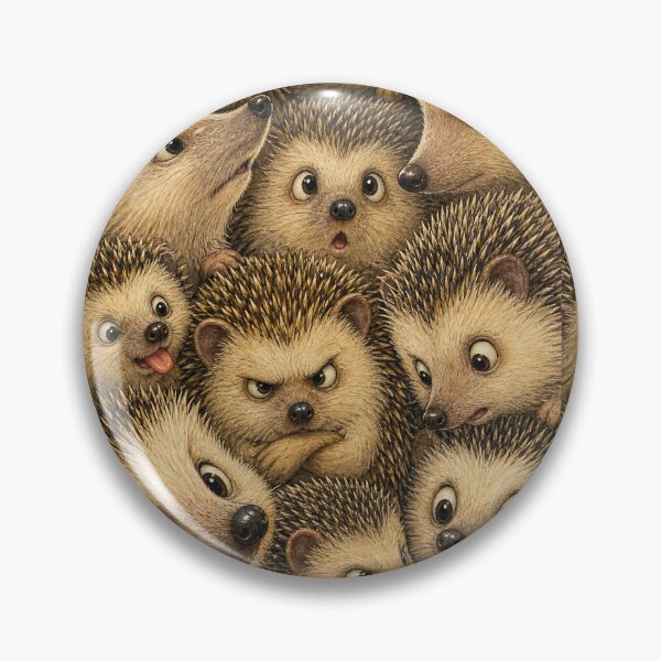 Item preview, Hedgehog Face Collage Vintage - Adorable Spiky Animal Art designed and sold by merchxwear.