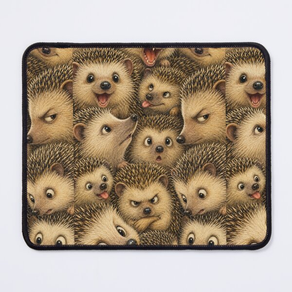 Item preview, Hedgehog Face Collage Vintage - Adorable Spiky Animal Art designed and sold by merchxwear.