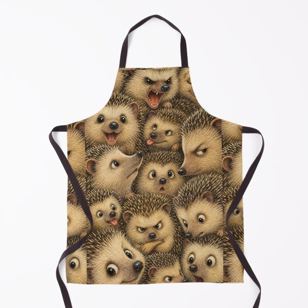Item preview, Hedgehog Face Collage Vintage - Adorable Spiky Animal Art designed and sold by merchxwear.