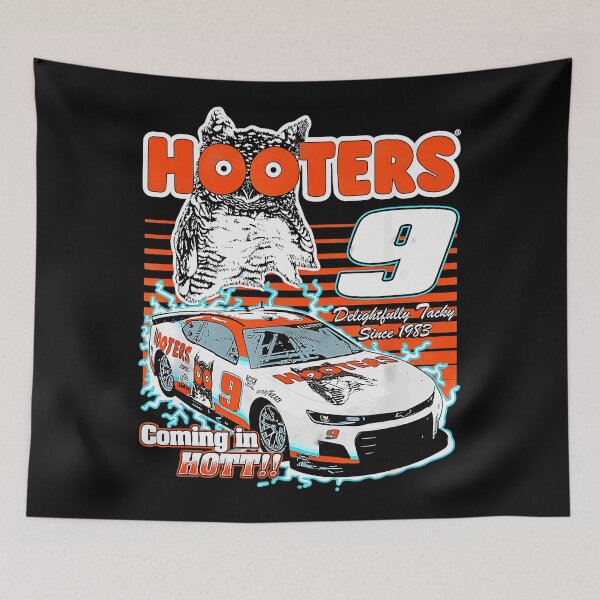 Item preview, Hooters 9 Race Car Coming In Hot!! Delightfully Tacky Since 1983 Racing Fan designed and sold by CharlieConon.