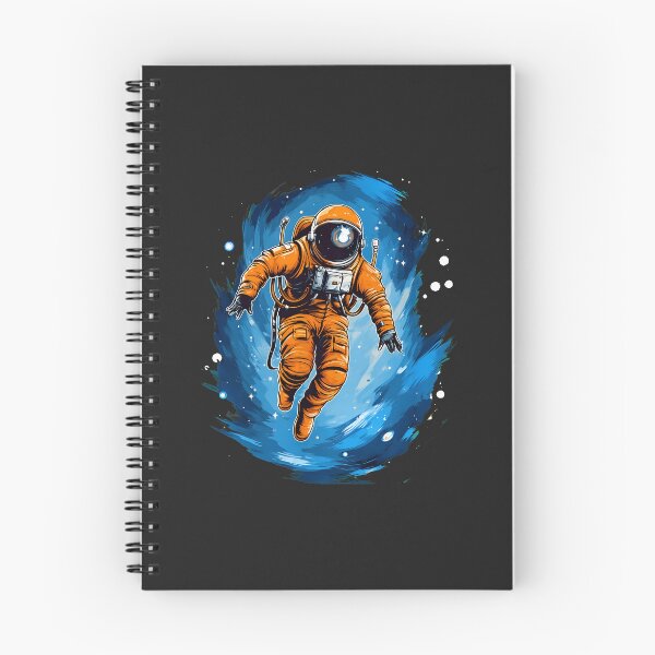 Item preview, Orange Astronaut Floating in Nebula Art designed and sold by wn4uffgjz8h.