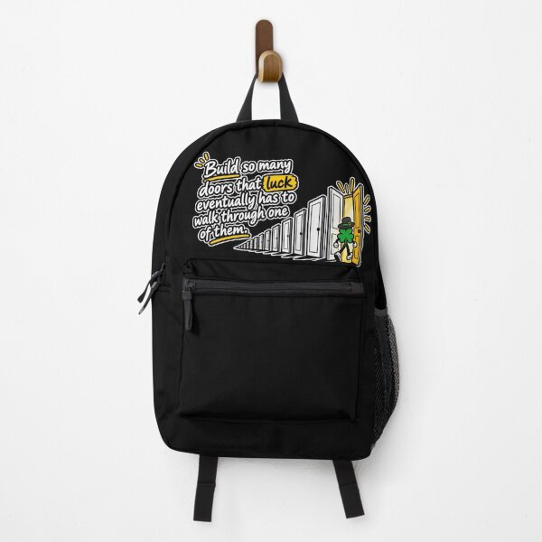 Item preview, Create Your Own Luck – Motivational Doors Quote designed and sold by RaulWeirdAndFun.