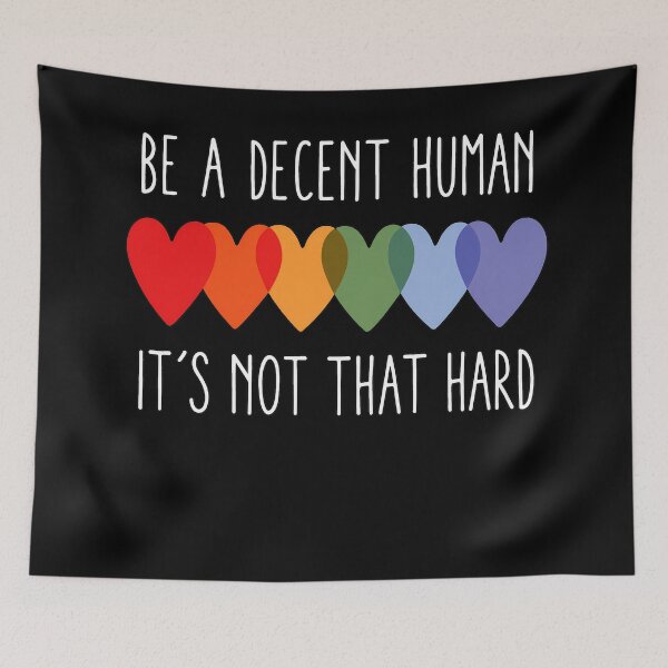 Item preview, Be A Decent Human It's Not That Hard designed and sold by Ribeiro-Art.