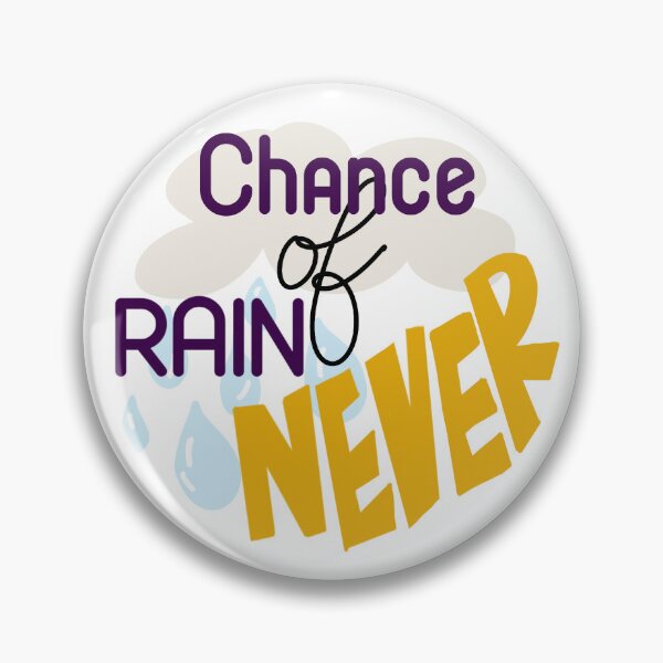 Item preview, Chance of rain lsu tiger button designed and sold by Brillimarie.