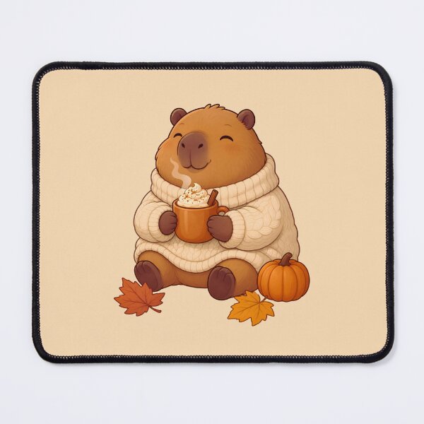 Item preview, Cozy Capybara in Sweater - Sweater Weather Hygge Fall Vibes Art designed and sold by Knacky Print.