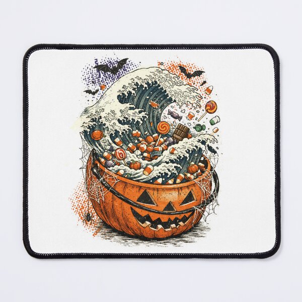 Item preview, Halloween Candy Bucket Great Wave Kanagawa designed and sold by Nacho Average Designs.