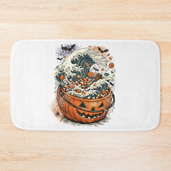 Item preview, Halloween Candy Bucket Great Wave Kanagawa designed and sold by Nacho Average Designs.