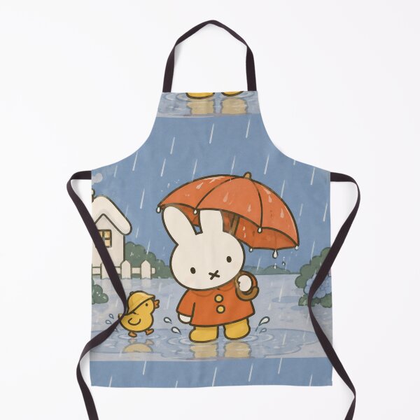 Item preview, Rainy Day Bunny Walk with Duckling designed and sold by Cozy Moss Studio.
