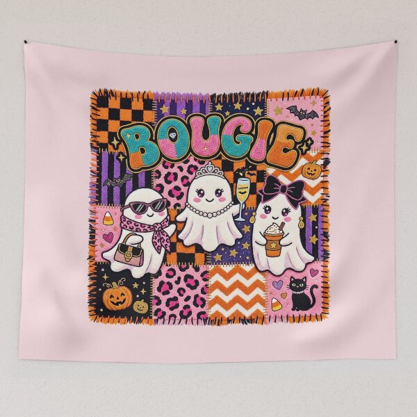 Item preview, Bougie Ghost - Patchwork Art designed and sold by Festive Bug.