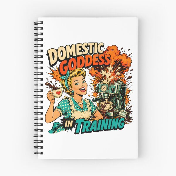 Item preview, 1950s Housewife Coffee Humor Domestic Goddess In Training designed and sold by chattsuede.