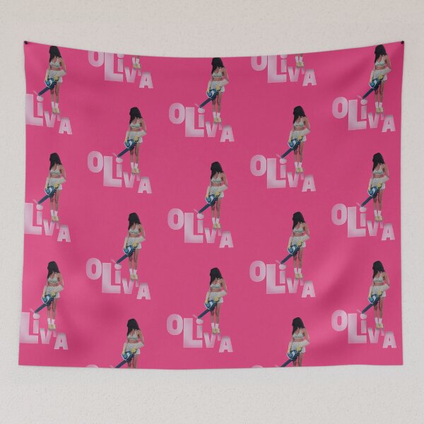 Item preview, Olivia Vintage Chainsaw Pink Typography designed and sold by SamirBeer96.