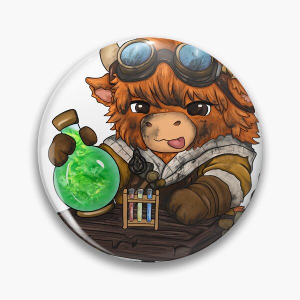 Item preview, Cute Chibi Artificer Highland Cow designed and sold by kjmastersart.