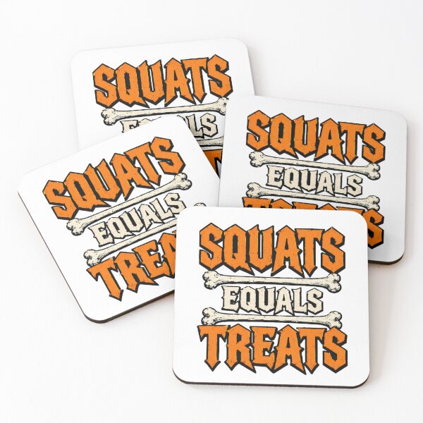 Item preview, Squats Equals Treats Halloween Gym Humor designed and sold by chattsuede.