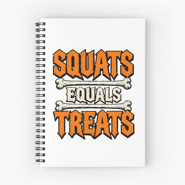 Item preview, Squats Equals Treats Halloween Gym Humor designed and sold by chattsuede.