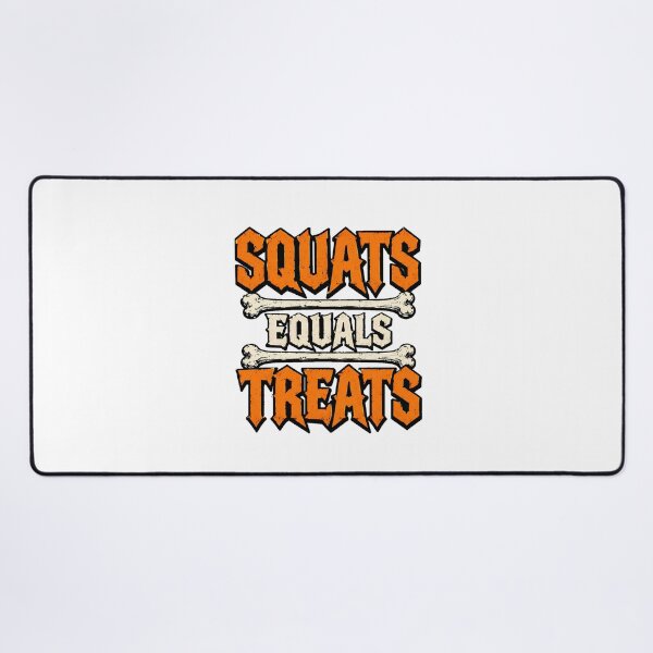 Item preview, Squats Equals Treats Halloween Gym Humor designed and sold by chattsuede.
