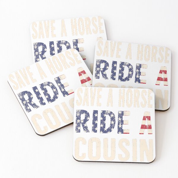 Item preview, Save a Horse Ride a Cousin American Flag designed and sold by lht6474.