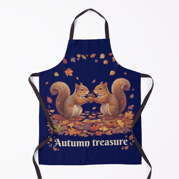 Item preview, Autumn Treasure - Cute Red Squirrels Sharing an Acorn designed and sold by Evelashop.