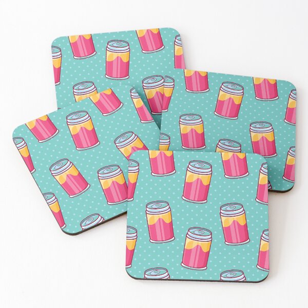Item preview, Retro Pink Canned Fruit Pattern designed and sold by werezu.