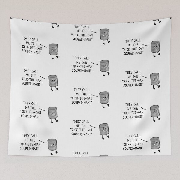 Item preview, …Kick-the-Can SOUP-erman! (on White) designed and sold by PawsitiveMum3.