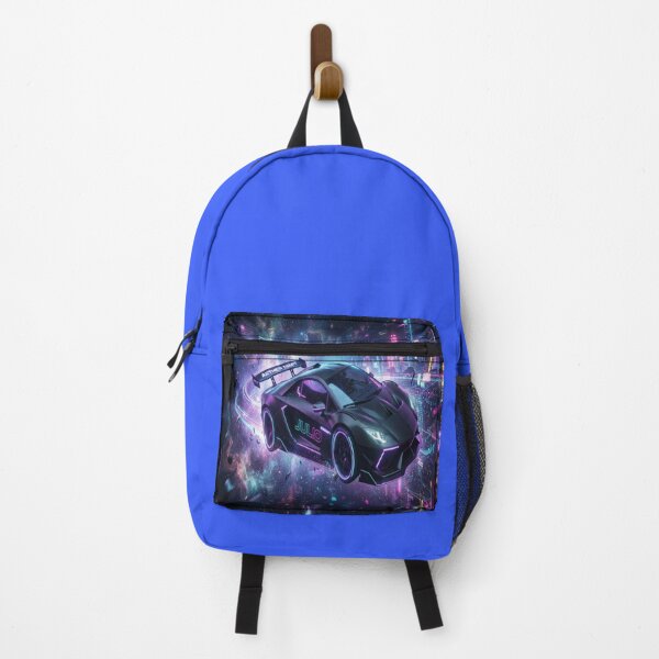 Item preview, Neon Synthwave Space Sports Car designed and sold by JMAVILA ART.