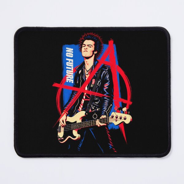 Item preview, No Future Punk Rock Vintage Bass Guitaris Anarchy Artwork designed and sold by giniaminar.