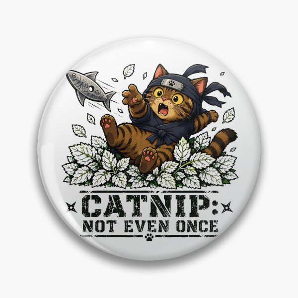 Item preview, Ninja Cat On Catnip Anime Tabby Humor designed and sold by chattsuede.