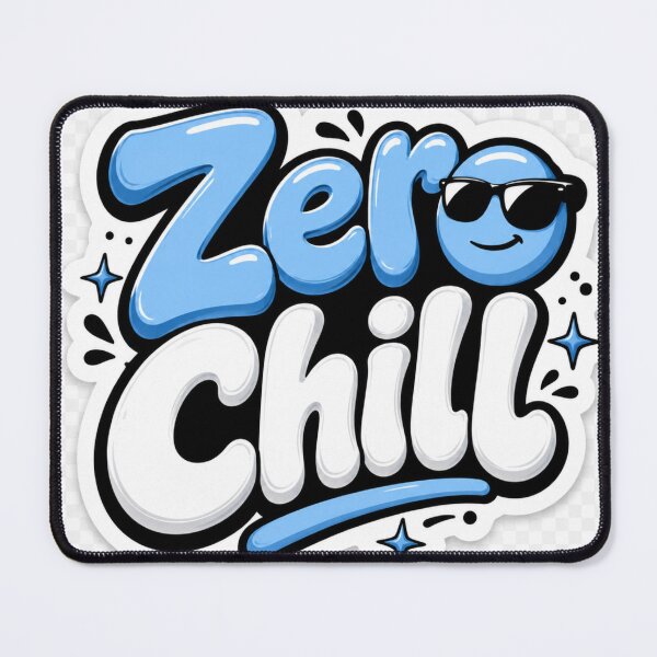Item preview, Zero Chill Funny Sarcastic Meme Quote Cool Internet Humor Die-Cut designed and sold by MR4me.