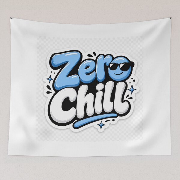 Item preview, Zero Chill Funny Sarcastic Meme Quote  Cool Internet Humor Die-Cut designed and sold by MR4me.