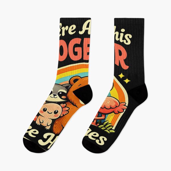 Item preview, We're All In This Together Like Hostages Cute Animals Funny Sarcasm Humor designed and sold by CharlieConon.