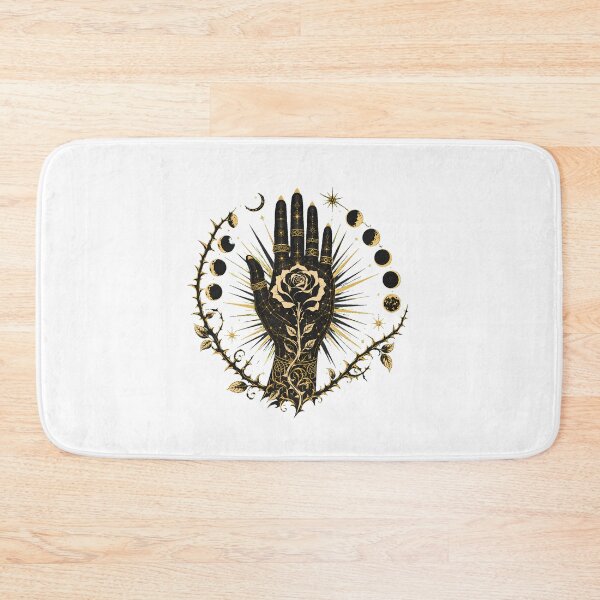 Item preview, Celestial Witch Hand Mystical Moon Rose Occult designed and sold by chattsuede.
