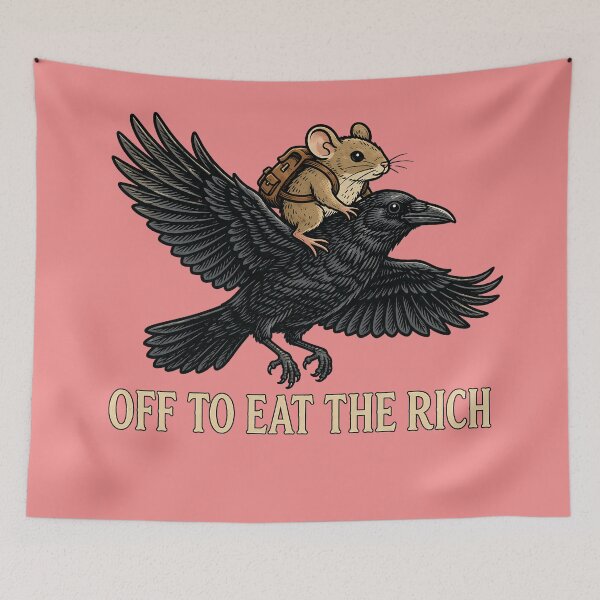 Item preview, Boho Political Crow, Antifascism designed and sold by Ribeiro-Art.
