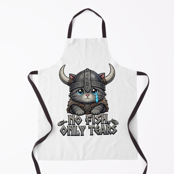 Item preview, Crying Viking Cat No Fish Only Tears Norse designed and sold by chattsuede.