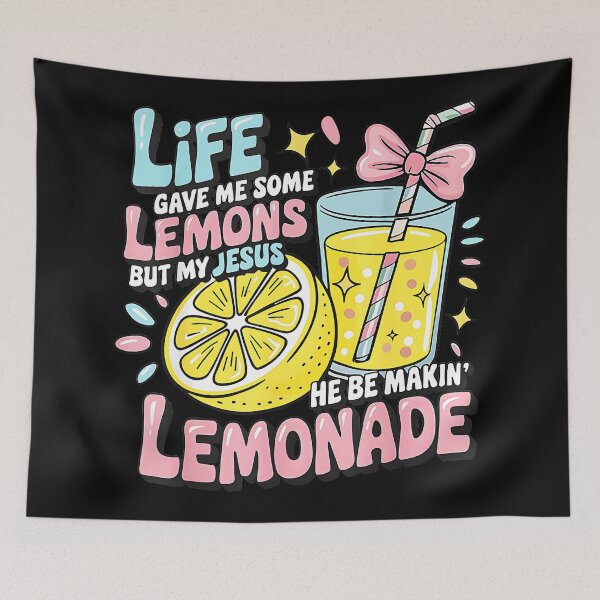 Item preview, Life Gave Me Some Lemons But My Jesus He Be Makin' Lemonade Christian Faith Inspiration designed and sold by CharlieConon.