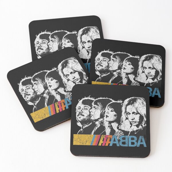 Item preview, ABBA Retro Vintage Profile Portrait Band designed and sold by SamirBeer96.